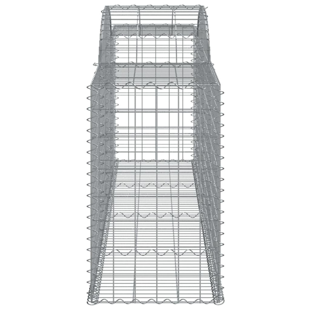 Produktbild för Gabioner bågformade 30 st 300x50x80/100 cm galvaniserat järn