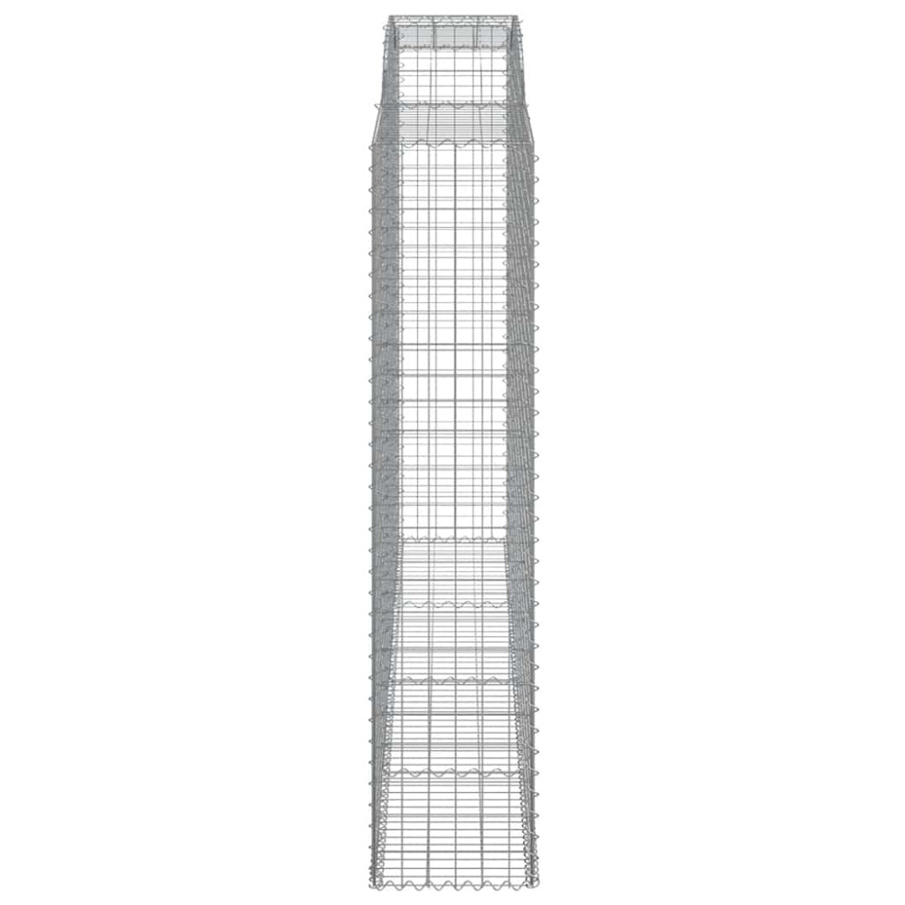 Produktbild för Gabioner bågformade 4 st 300x50x220/240 cm galvaniserat järn