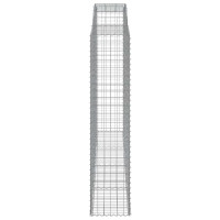 Produktbild för Gabioner bågformade 4 st 300x50x220/240 cm galvaniserat järn
