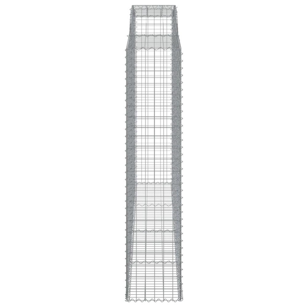 Produktbild för Gabioner bågformade 6 st 300x50x220/240 cm galvaniserat järn