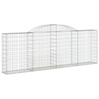 Produktbild för Gabioner bågformade 30 st 300x30x100/120 cm galvaniserat järn