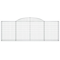 Produktbild för Gabioner bågformade 30 st 300x30x100/120 cm galvaniserat järn
