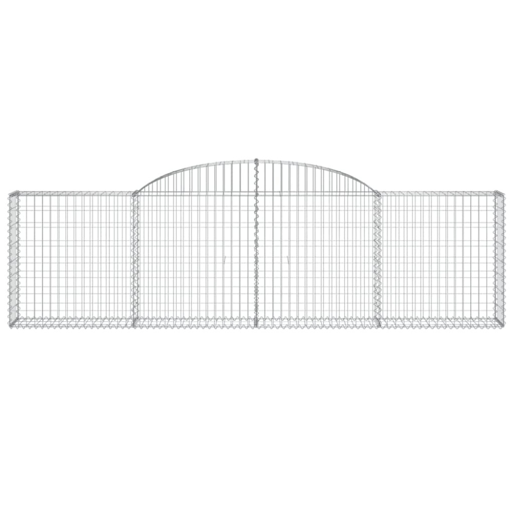 Produktbild för Gabioner bågformade 25 st 300x30x80/100 cm galvaniserat järn