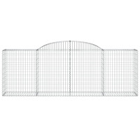 Produktbild för Gabioner bågformade 17 st 300x50x100/120 cm galvaniserat järn