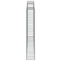 Produktbild för Gabioner bågformade 8 st 300x30x180/200 cm galvaniserat järn