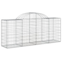 Produktbild för Gabioner bågformade 40 st 200x50x80/100 cm galvaniserat järn