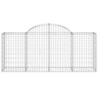 Produktbild för Gabioner bågformade 40 st 200x50x80/100 cm galvaniserat järn