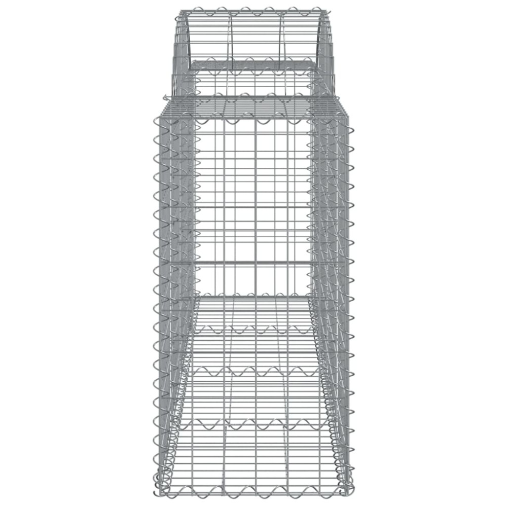 Produktbild för Gabioner bågformade 40 st 200x50x80/100 cm galvaniserat järn