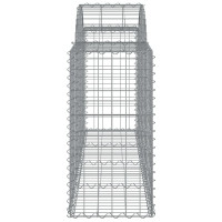 Produktbild för Gabioner bågformade 40 st 200x50x80/100 cm galvaniserat järn