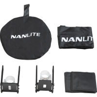 Miniatyr av produktbild för Nanlite Barndoor with eggcrate for Pavotube II 30C