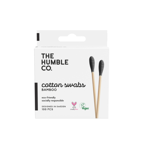 The humble co. Cotton Swabs - Black 100-pack