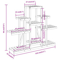 Produktbild för Växtställ 110x25x96 cm massivt granträ