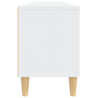 Miniatyr av produktbild för Tv-bänk vit 150x30x44,5 cm konstruerat trä