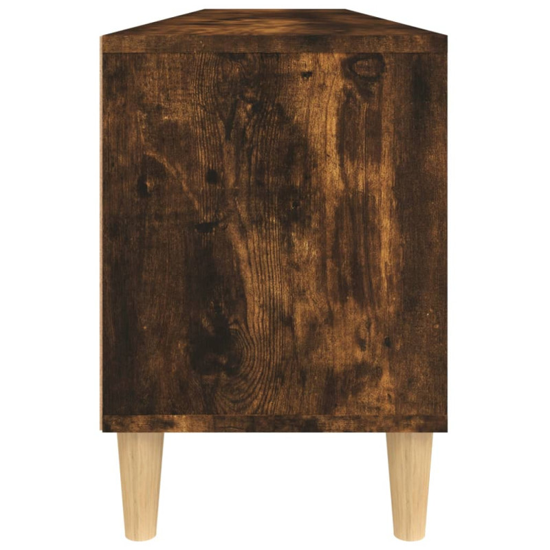 Produktbild för Tv-bänk rökfärgad ek 150x30x44,5 cm konstruerat trä