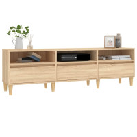 Produktbild för Tv-bänk sonoma-ek 150x30x44,5 cm konstruerat trä