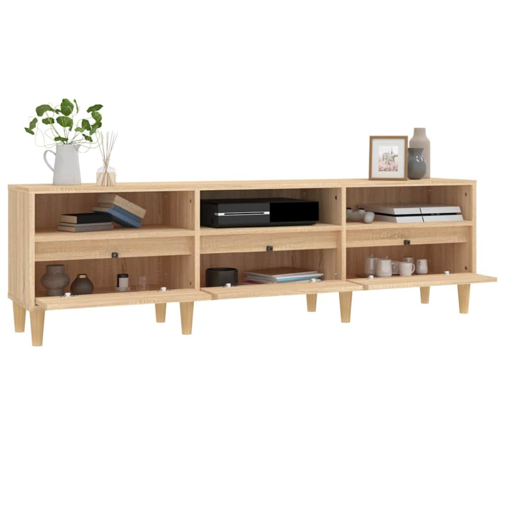 Produktbild för Tv-bänk sonoma-ek 150x30x44,5 cm konstruerat trä