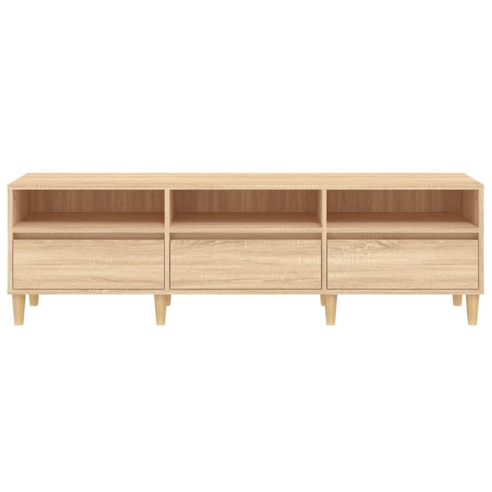 Produktbild för Tv-bänk sonoma-ek 150x30x44,5 cm konstruerat trä
