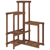 Produktbild för Växtställ 62,5x61,5x101,5 cm massivt granträ