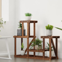 Produktbild för Växtställ 90x25x73,5 cm massivt granträ