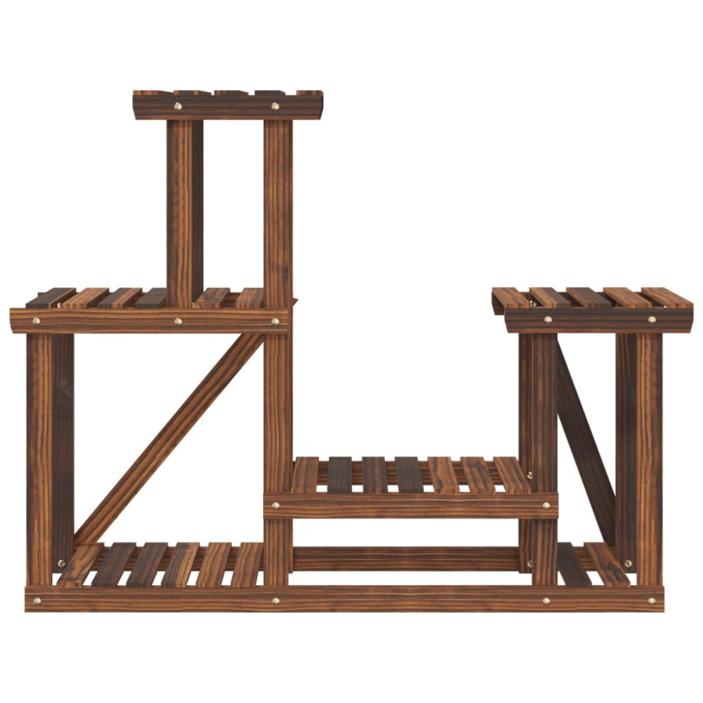 Produktbild för Växtställ 90x25x73,5 cm massivt granträ