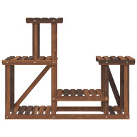 Produktbild för Växtställ 90x25x73,5 cm massivt granträ