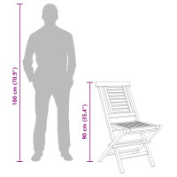 Produktbild för Hopfällbara trädgårdsstolar 2 st 47x63x90 cm massiv teak