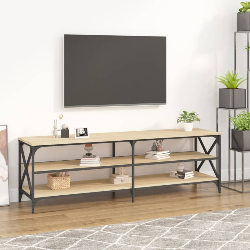 Produktbild för Tv-bänk sonoma-ek 160x40x50 cm konstruerat trä