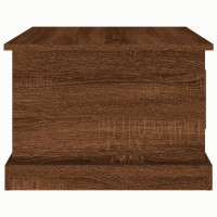 Produktbild för Soffbord brun ek 50x50x35 cm konstruerat trä