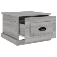 Produktbild för Soffbord grå 50x50x35 cm konstruerat trä