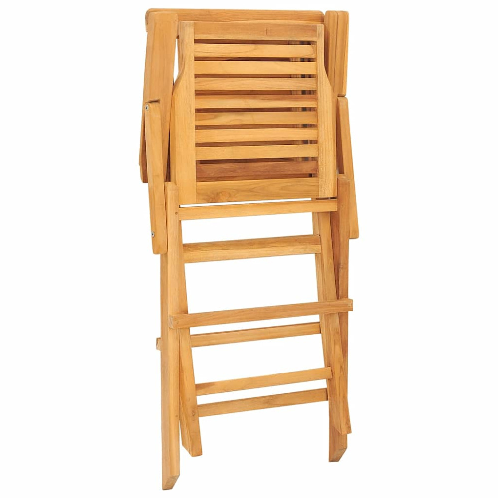 Produktbild för Hopfällbara trädgårdsstolar 4 st 56x63x90 cm massiv teak
