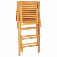 Produktbild för Hopfällbara trädgårdsstolar 4 st 56x63x90 cm massiv teak