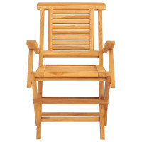 Produktbild för Hopfällbara trädgårdsstolar 4 st 56x63x90 cm massiv teak