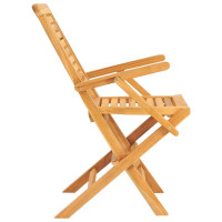 Produktbild för Hopfällbara trädgårdsstolar 4 st 56x63x90 cm massiv teak