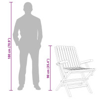 Produktbild för Hopfällbara trädgårdsstolar 4 st 61x67x90 cm massiv teak