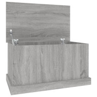 Miniatyr av produktbild för Förvaringslåda grå sonoma 70x40x38 cm konstruerat trä