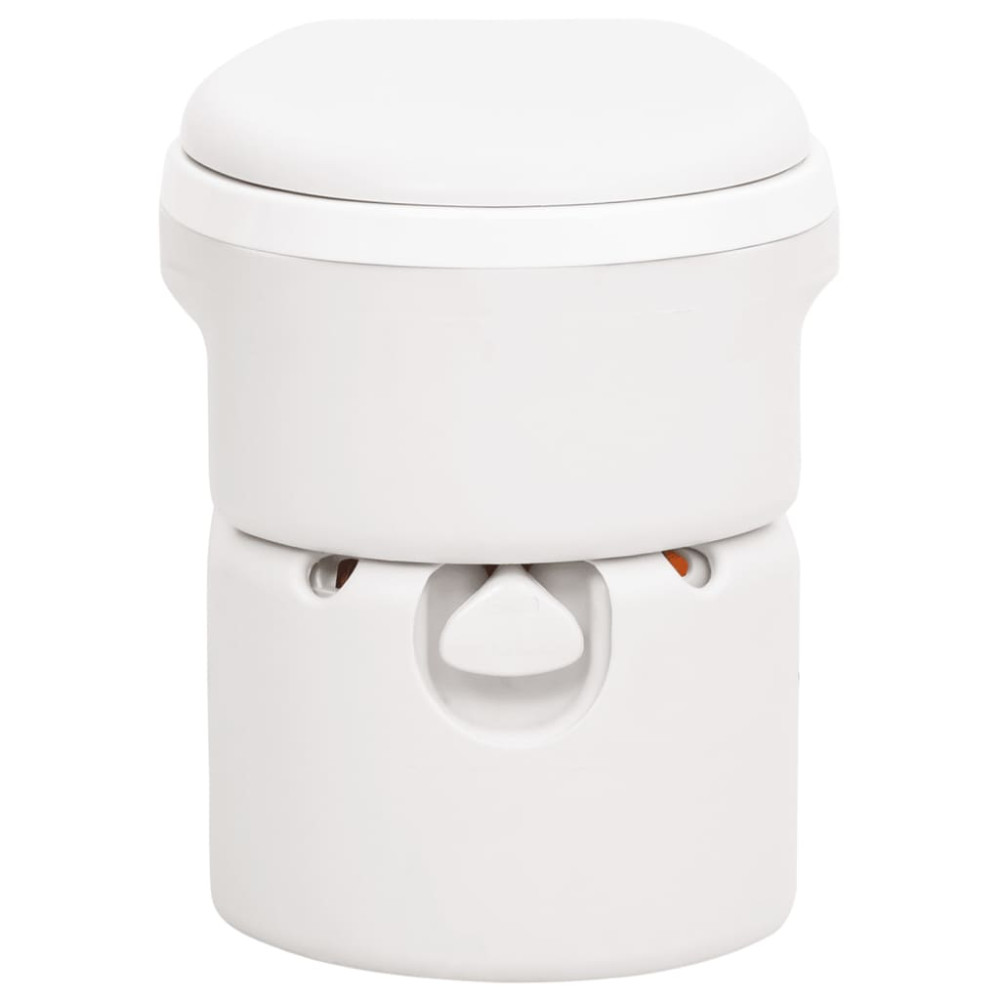 Produktbild för Inbyggd campingtoalett vit 24+17 L HDPE & PP