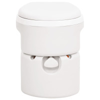 Produktbild för Inbyggd campingtoalett vit 24+17 L HDPE & PP