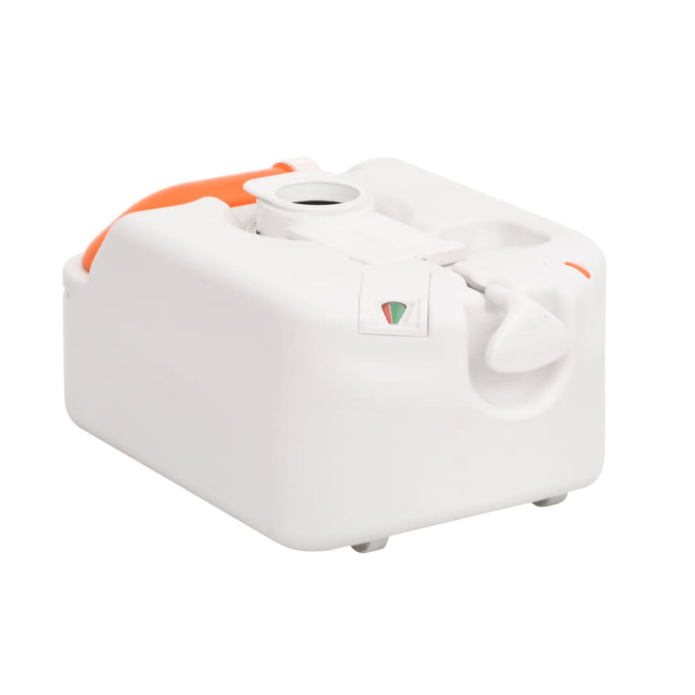 Produktbild för Inbyggd campingtoalett vit 24+17 L HDPE & PP