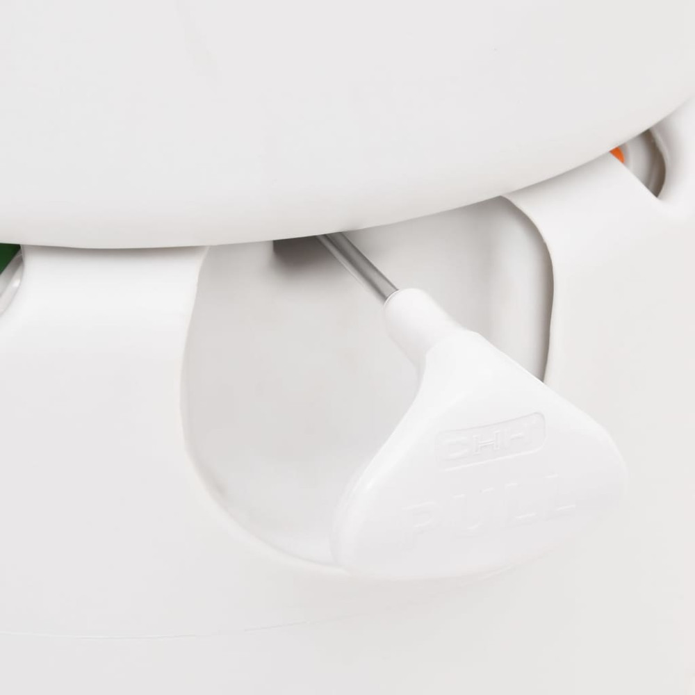 Produktbild för Inbyggd campingtoalett vit 24+17 L HDPE & PP