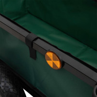 Produktbild för Fiskevagn med väska svart stål