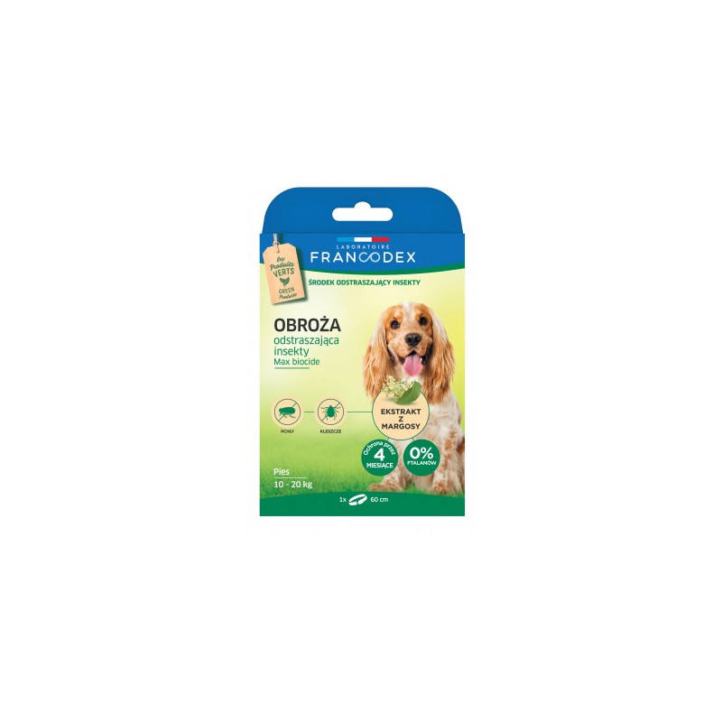 Produktbild för FRANCODEX FR179172 halsband för hund och katt Lopp- och fästingshalsband