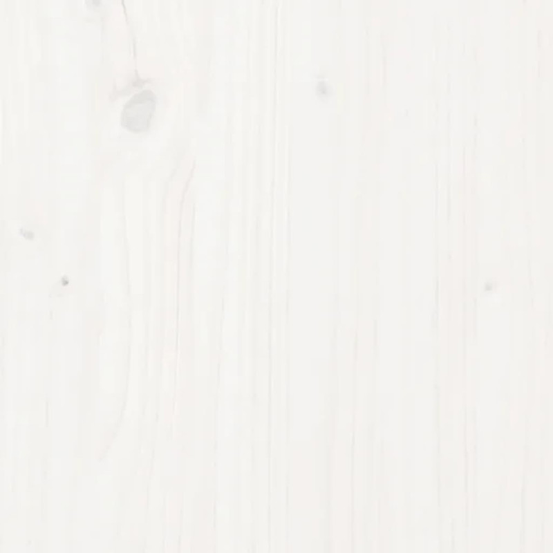Produktbild för Trädgårdsbänk 2-sits vit 159,5x44x45 cm massiv furu