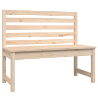 Produktbild för Trädgårdsbänk 109 cm massiv furu