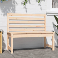Produktbild för Trädgårdsbänk 109 cm massiv furu