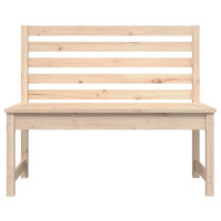Produktbild för Trädgårdsbänk 109 cm massiv furu