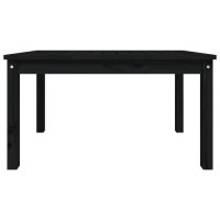 Miniatyr av produktbild för Trädgårdsbord svart 82,5x50,5x45 cm massiv furu