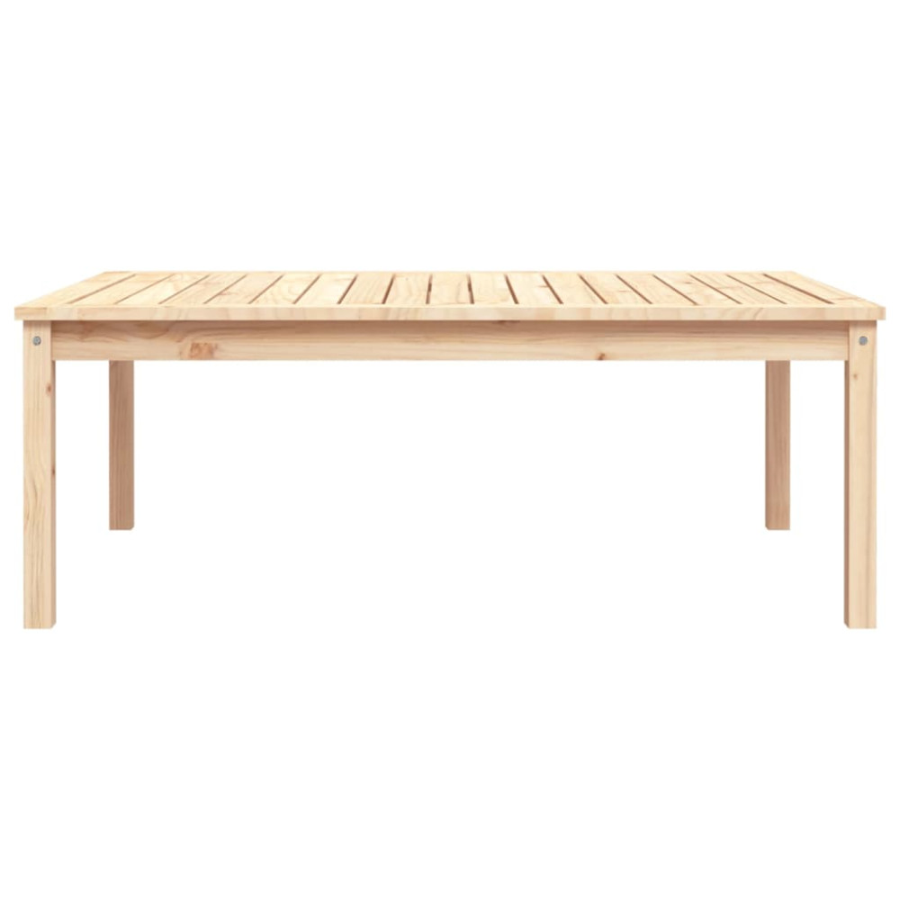 Produktbild för Trädgårdsbord 121x82,5x45 cm massiv furu