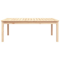 Produktbild för Trädgårdsbord 121x82,5x45 cm massiv furu