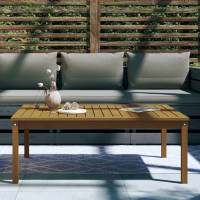Produktbild för Trädgårdsbord honungsbrun 121x82,5x45 cm massiv furu
