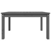 Produktbild för Trädgårdsbord grå 82,5x50,5x45 cm massiv furu